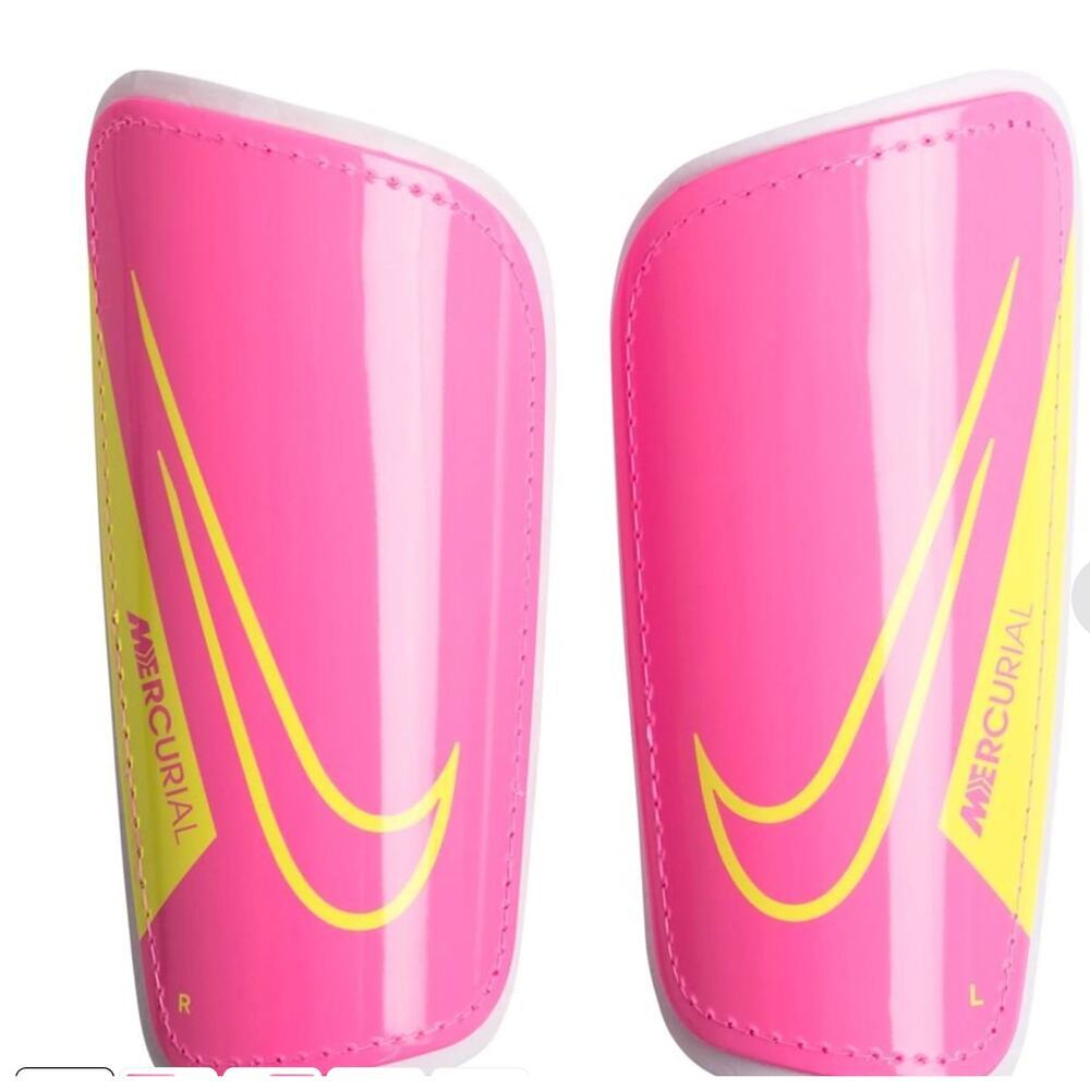 Nike Shin Pads Mercurial Hard Shell Luminous - Pink Blast/White/Volt M
